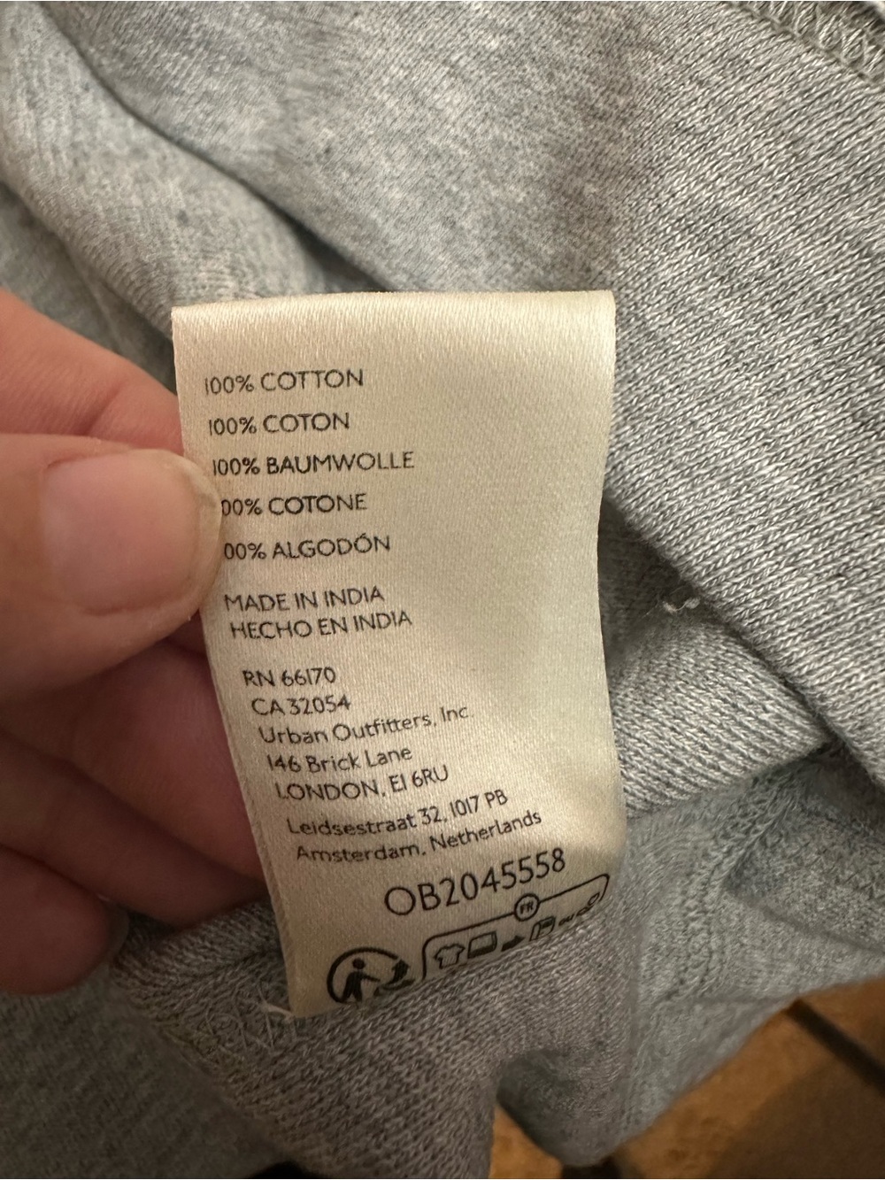 Free People It's On Maxi Vest Sweatshirt We The Free Deep V Heather Gray XS/S - Picture 9 of 11